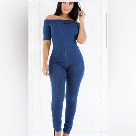 VTG Good Time USA Blue Denim Jumpsuit Sz 2x - Picture 1 of 11